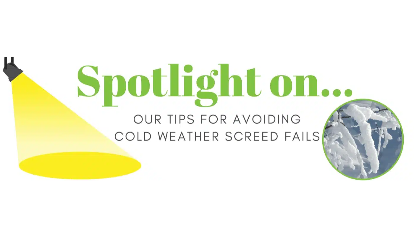 Screeding in cold weather
