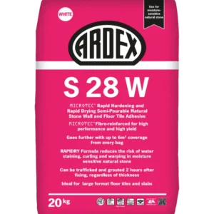 Ardex S28W MICROTEC Floor Tile Adhesive (White) - 20Kg Bag