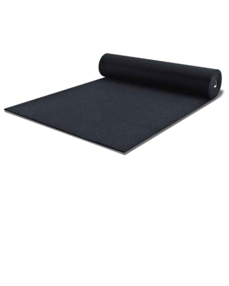 IsoRubber Base is a dense, rubber composite, impact sound isolator or cushioning underlay